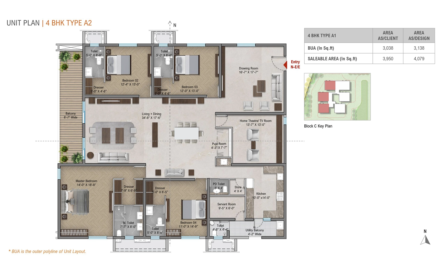4 BHK Type A2
