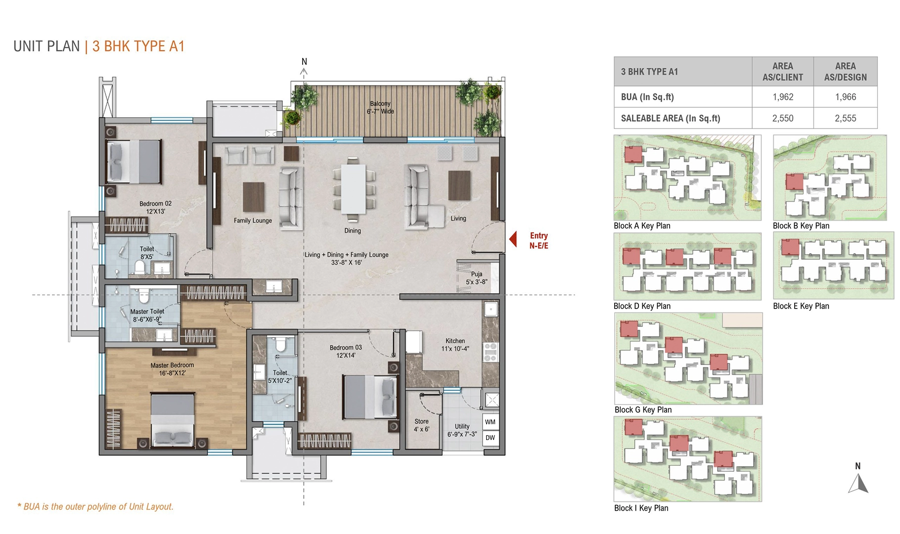 3 BHK Type A1