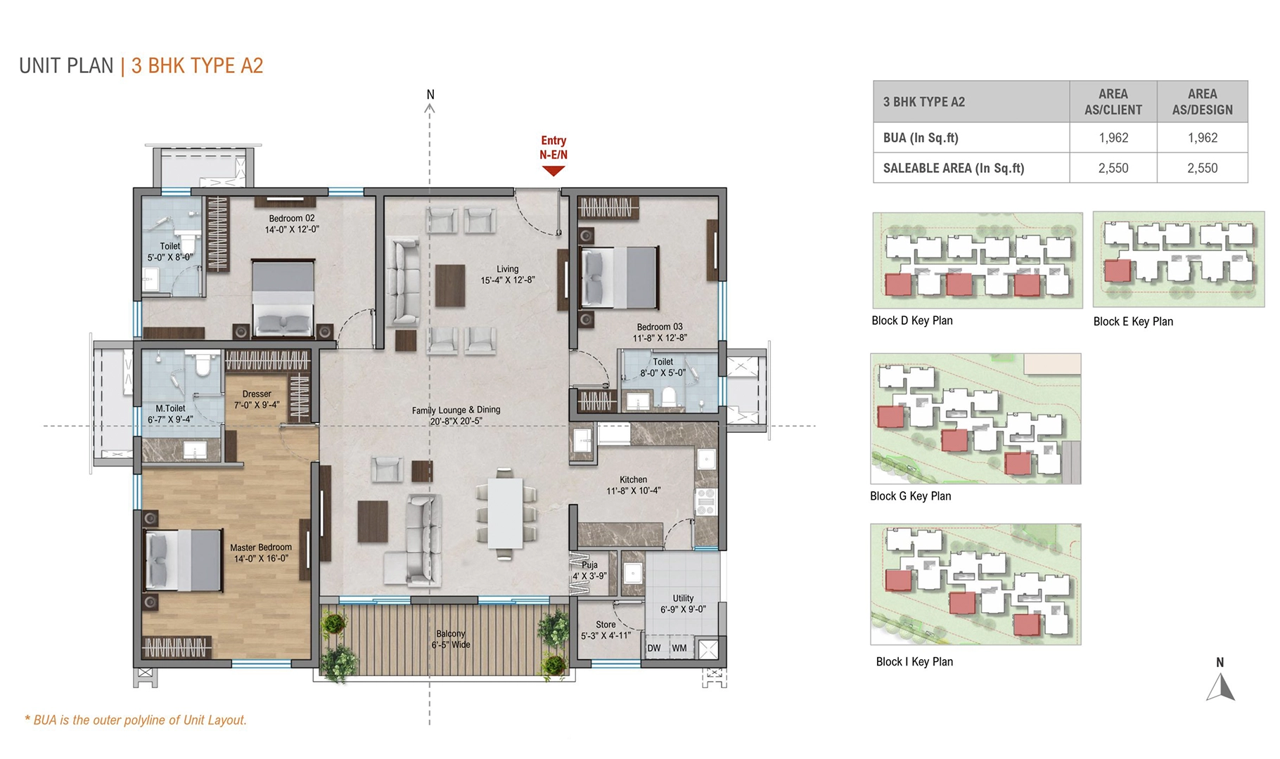 3 BHK Type A2