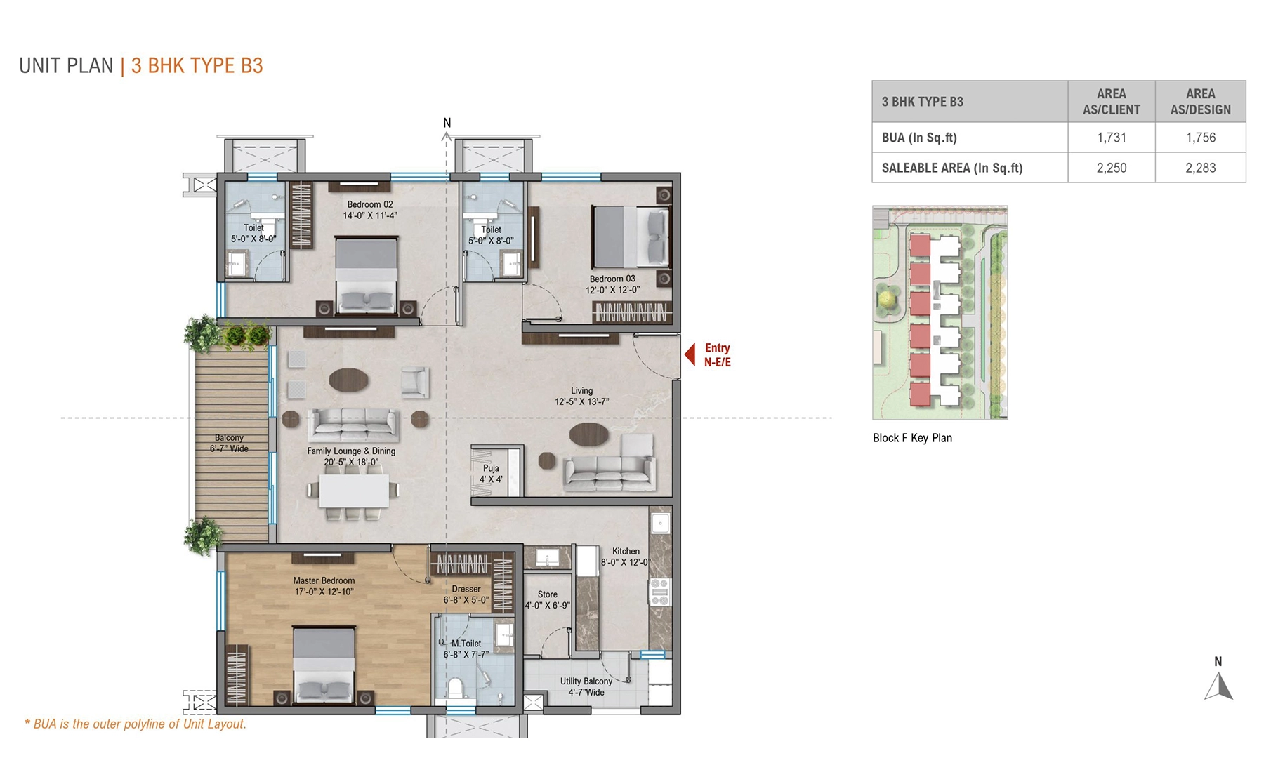 3 BHK Type B3